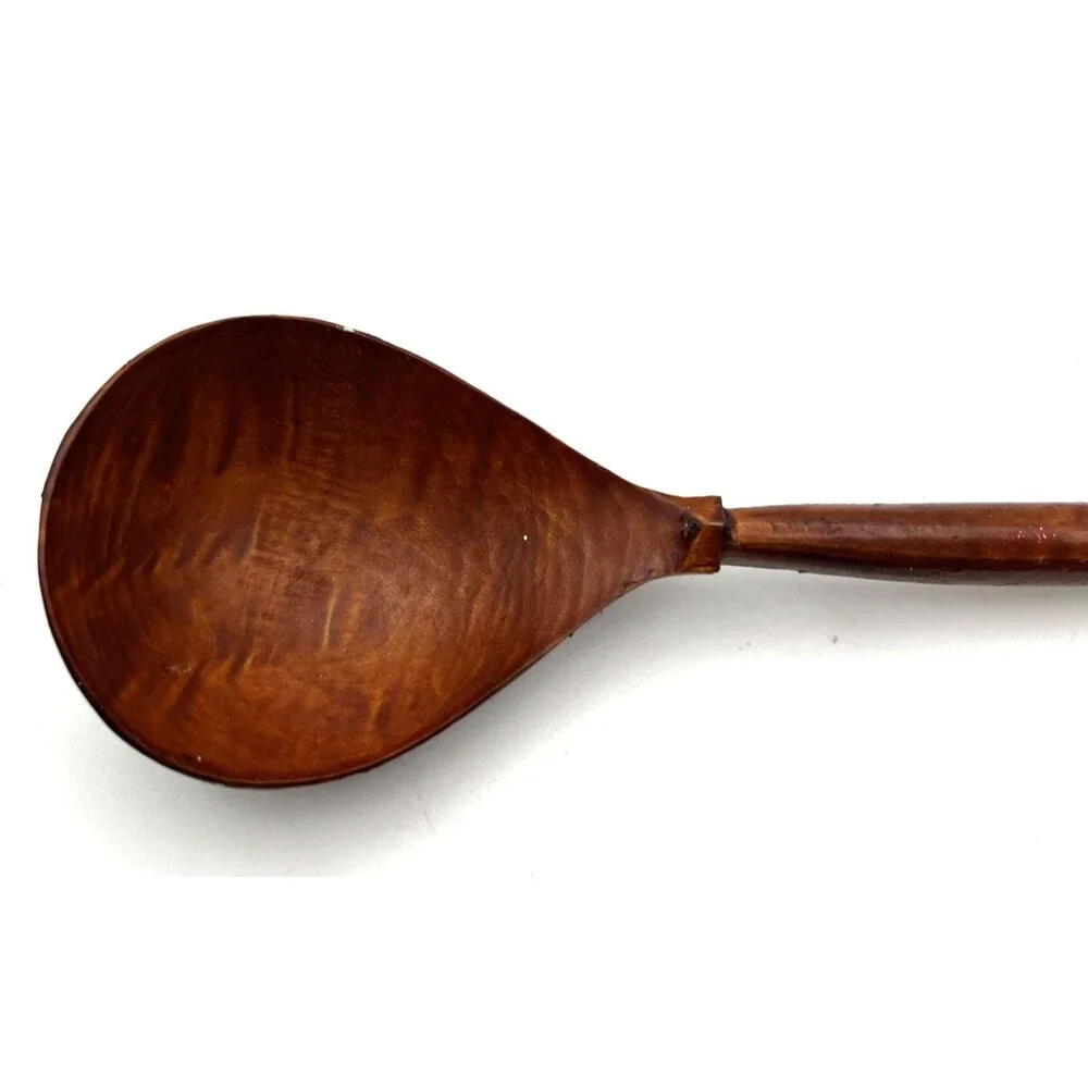 Vintage Mid Century Hand Carved Wooden Spoon Primitive Folk Art Rustic 8